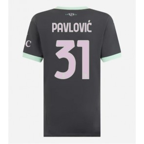 AC Milan Strahinja Pavlovic #31 Replika Tredjetrøje Dame 2024-25 Kortærmet